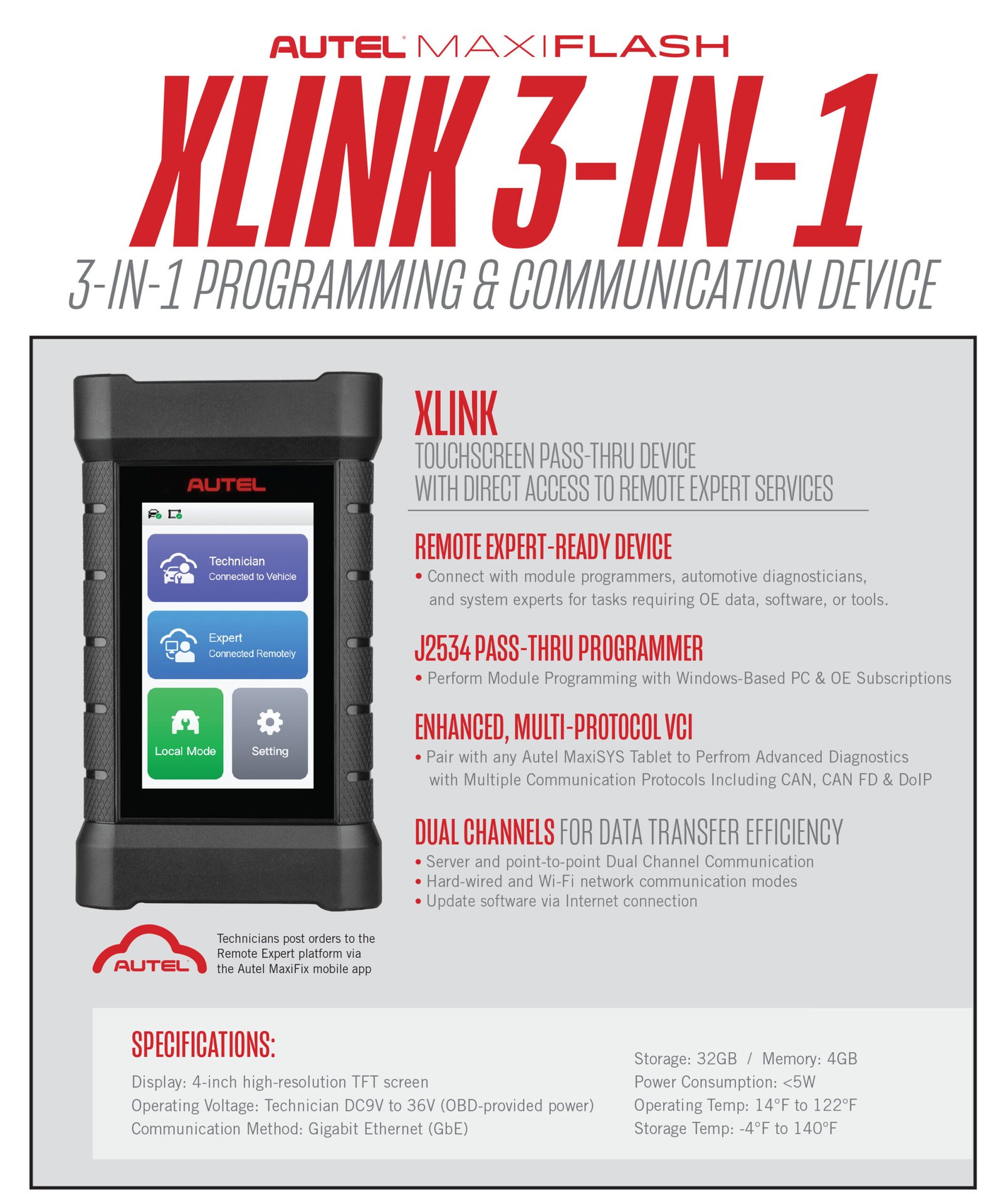 Autel MaxiFlash XLink VCI product description 1 - Future Motive