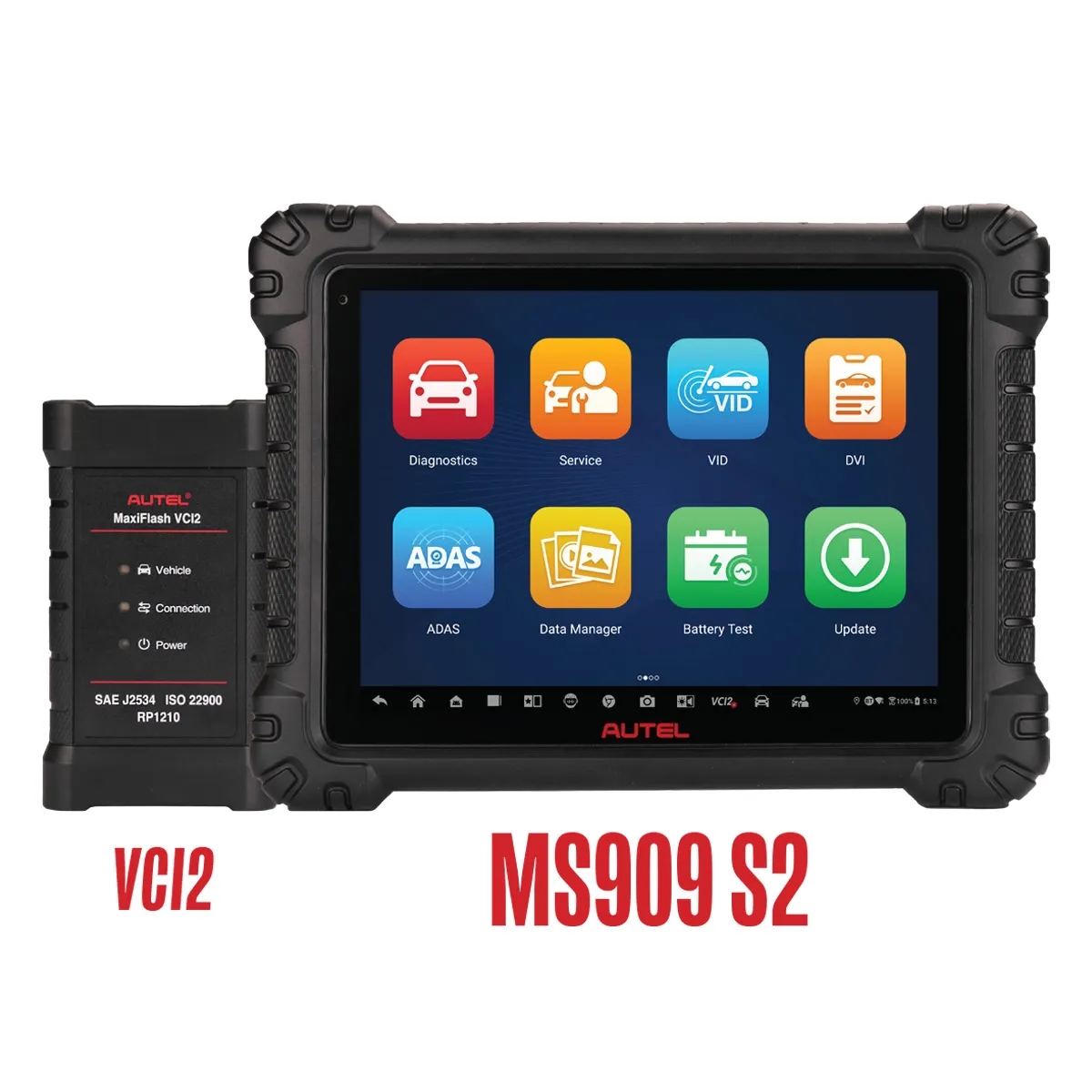 Autel MaxiSys MS909 S2 Advanced AI Diagnostic Tool with MaxiSys Grade VCI2 product graphic 1 - Future Motive